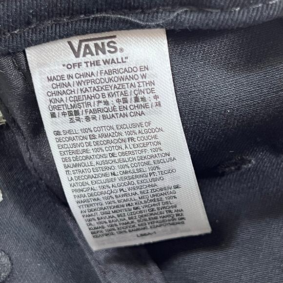 Vans Off The Wall Act Of Disagreement Cap Hat Thorns Black One Size Strapback - Picture 7 of 8